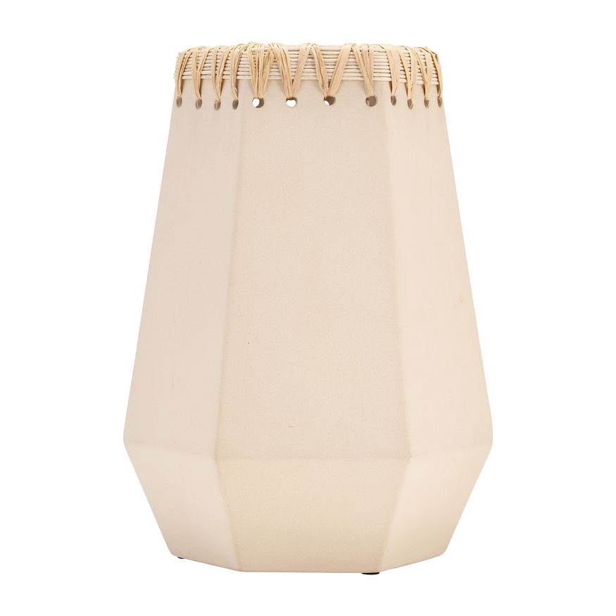 Sagebrook - 7" Ceramic Vase With Weaving
