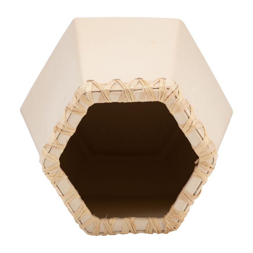 Sagebrook 11" Ceramic Vase With Weaving - Natural