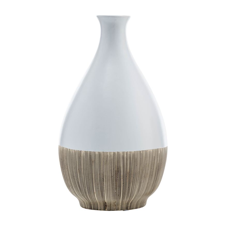 Sagebrook - 12" Ceramic Half Circle Vase