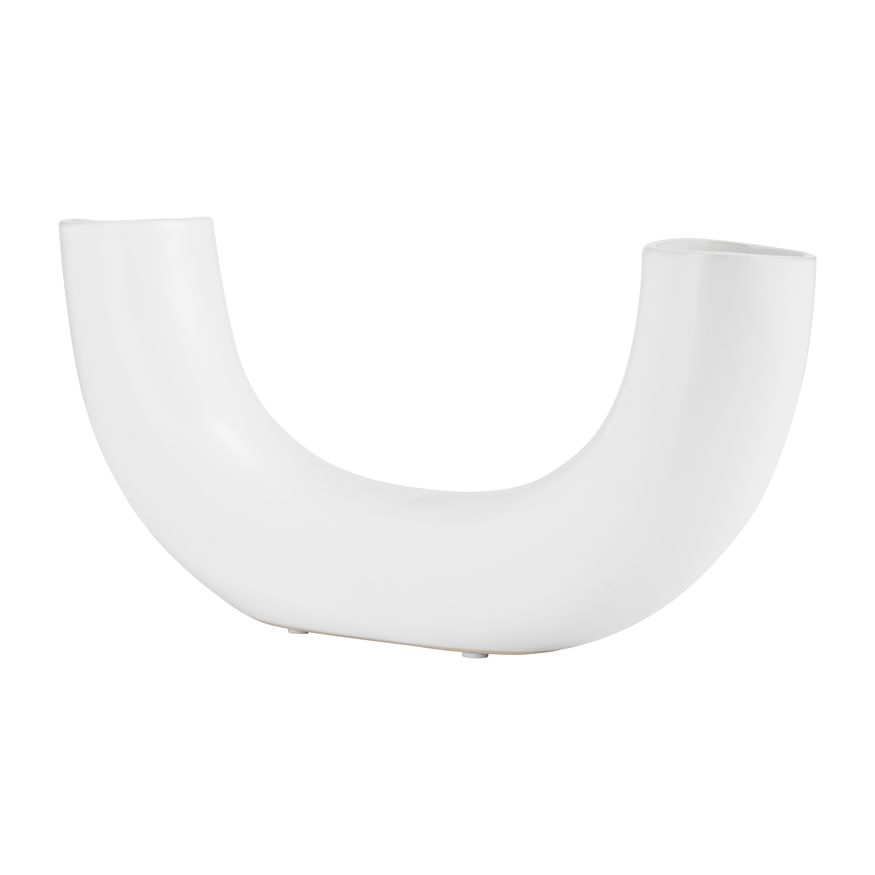Sagebrook - 12" Ceramic Half Circle Vase