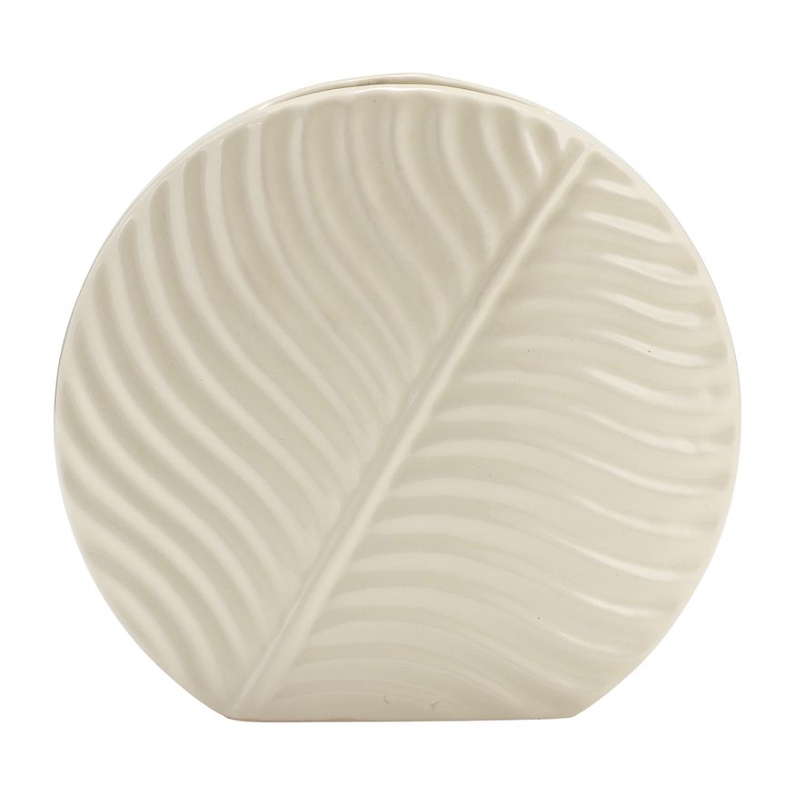 Sagebrook - 7" Ceramic Round Botanical Vase