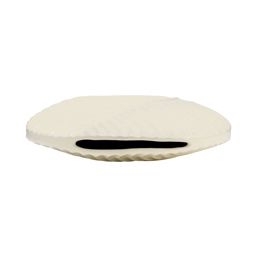 Sagebrook 11" Ceramic Round Botanical Vase - Cotton
