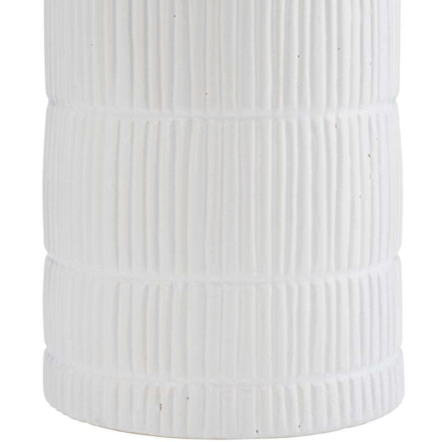 Sagebrook 18" Ceramic Lined Cylinder Vase - White