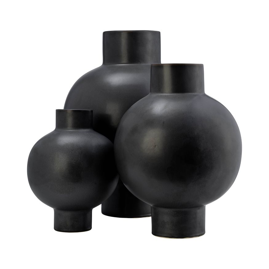 Sagebrook 15" Ceramic Bubble Vase - Gray