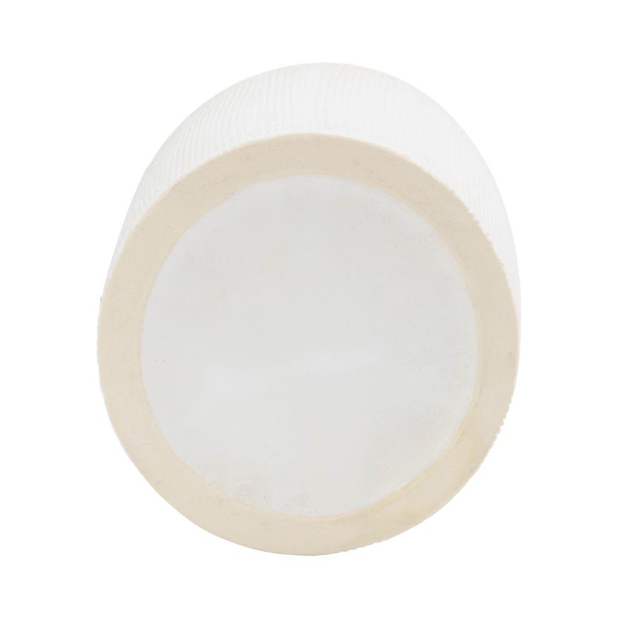 Sagebrook 13" Ceramic Ridged Vase - White
