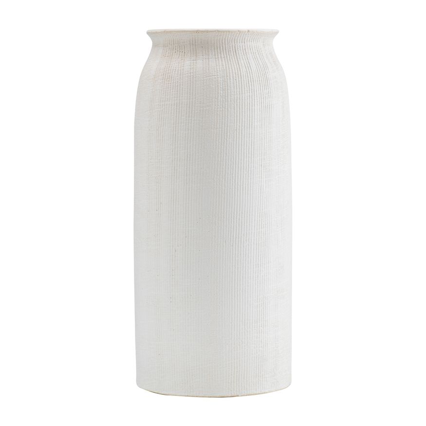Sagebrook - 13" Ceramic Ridged Vase