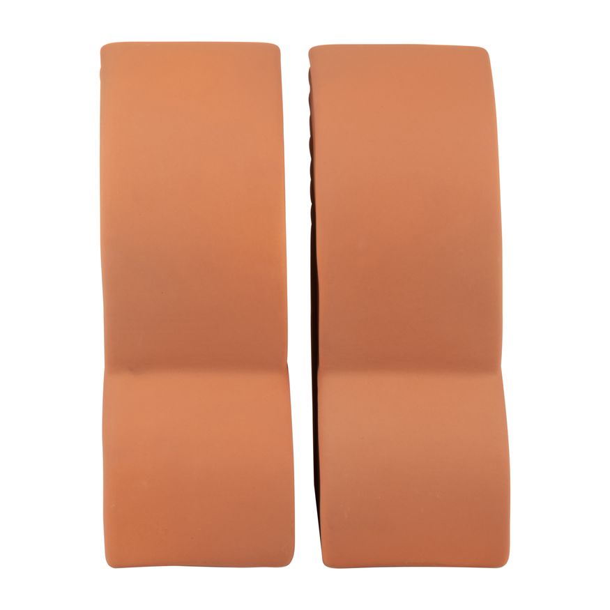 Sagebrook 13"x10" Ceramic Arches Bookends (Set Of 2) - Terracotta