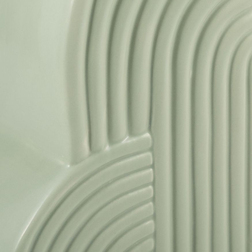 Sagebrook 13"x10" Ceramic Arches Bookends (Set Of 2) - Cucumber