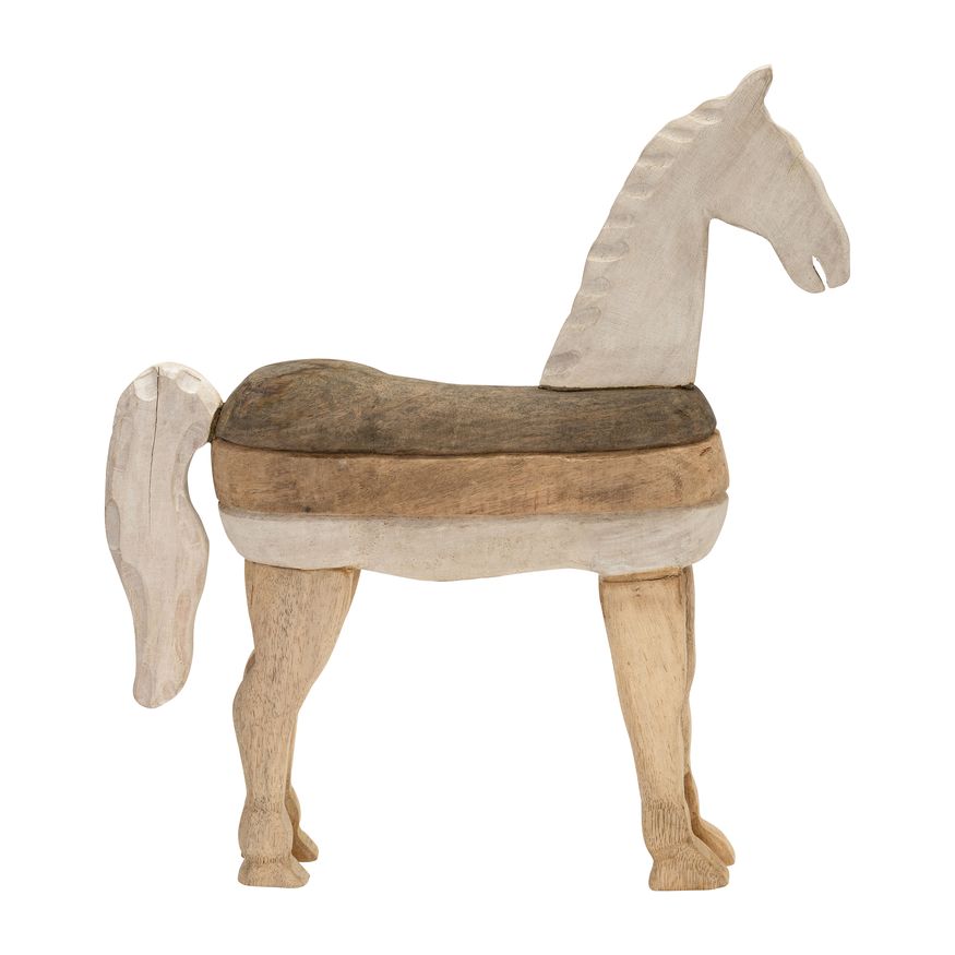 Sagebrook - 19" Mango Wood Horse Sculpture