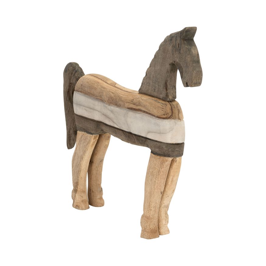 Sagebrook - 19" Mango Wood Horse Sculpture