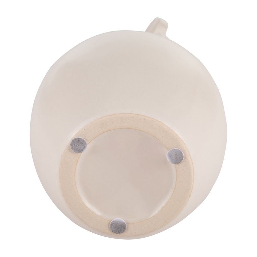 Sagebrook 9" Ceramic Eared Vase - Cotton