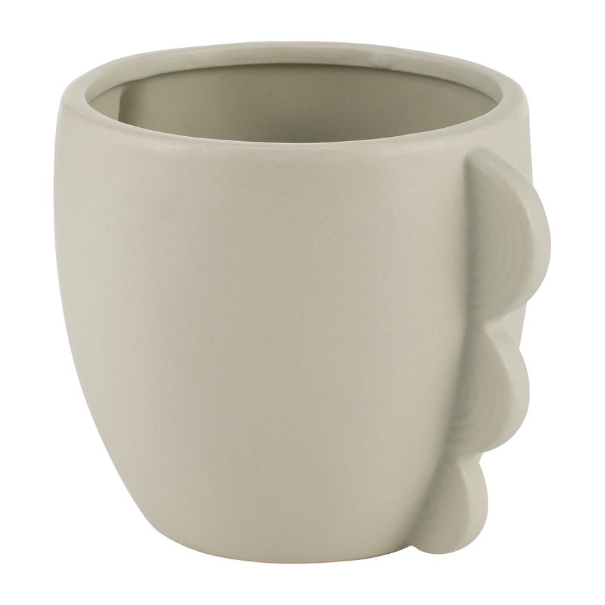 Sagebrook 5" Ceramic Eared Vase - Cucumber
