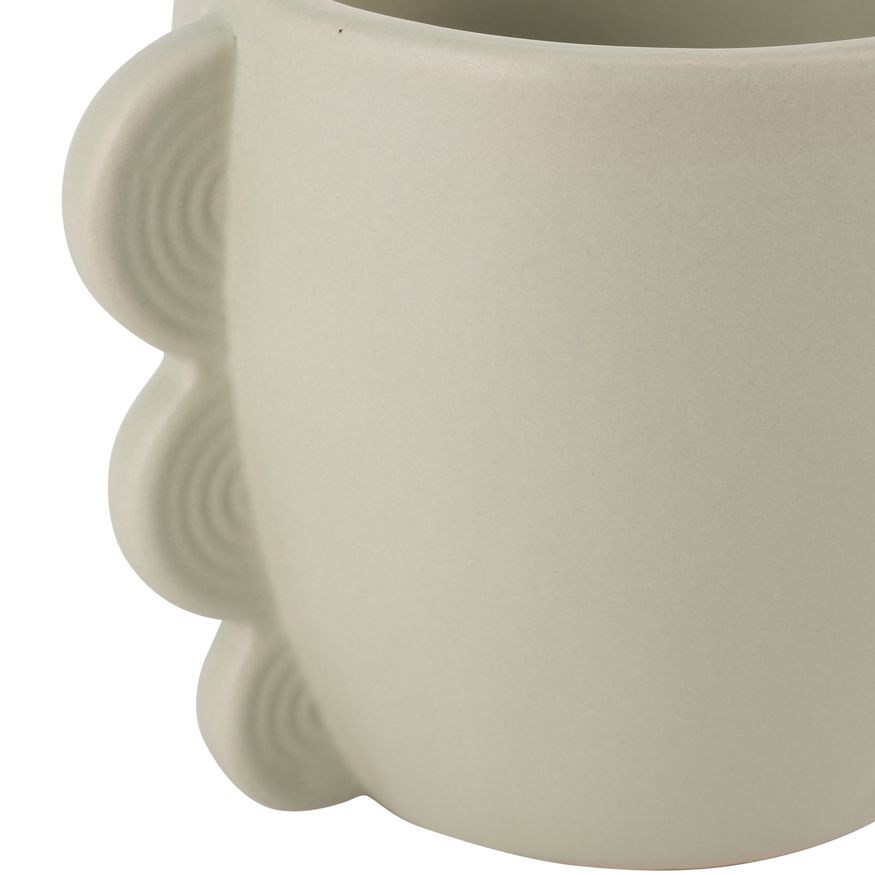Sagebrook 5" Ceramic Eared Vase - Cucumber
