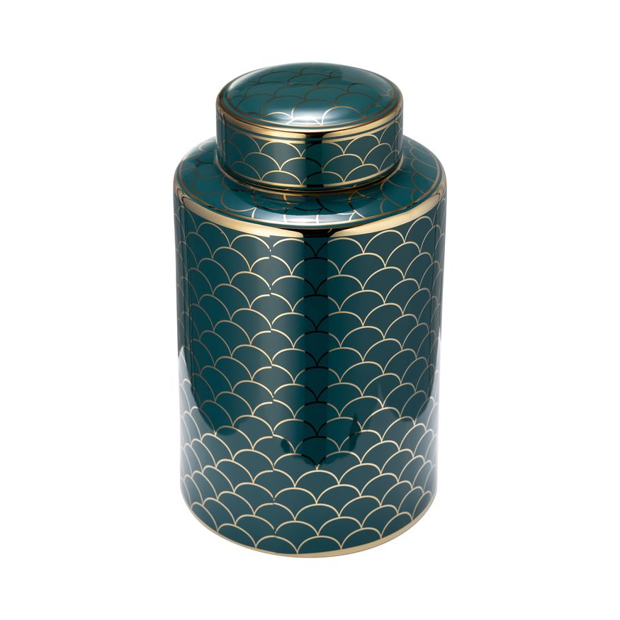 Sagebrook - 13" Ceramic Modern Ginger Jar