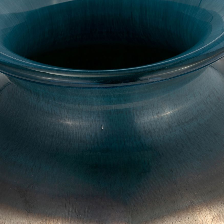 Sagebrook 12" Glass Olpe Vase - Teal