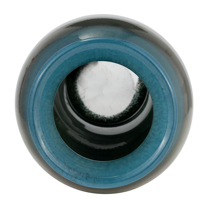 Sagebrook 16" Glass Olpe Vase - Teal