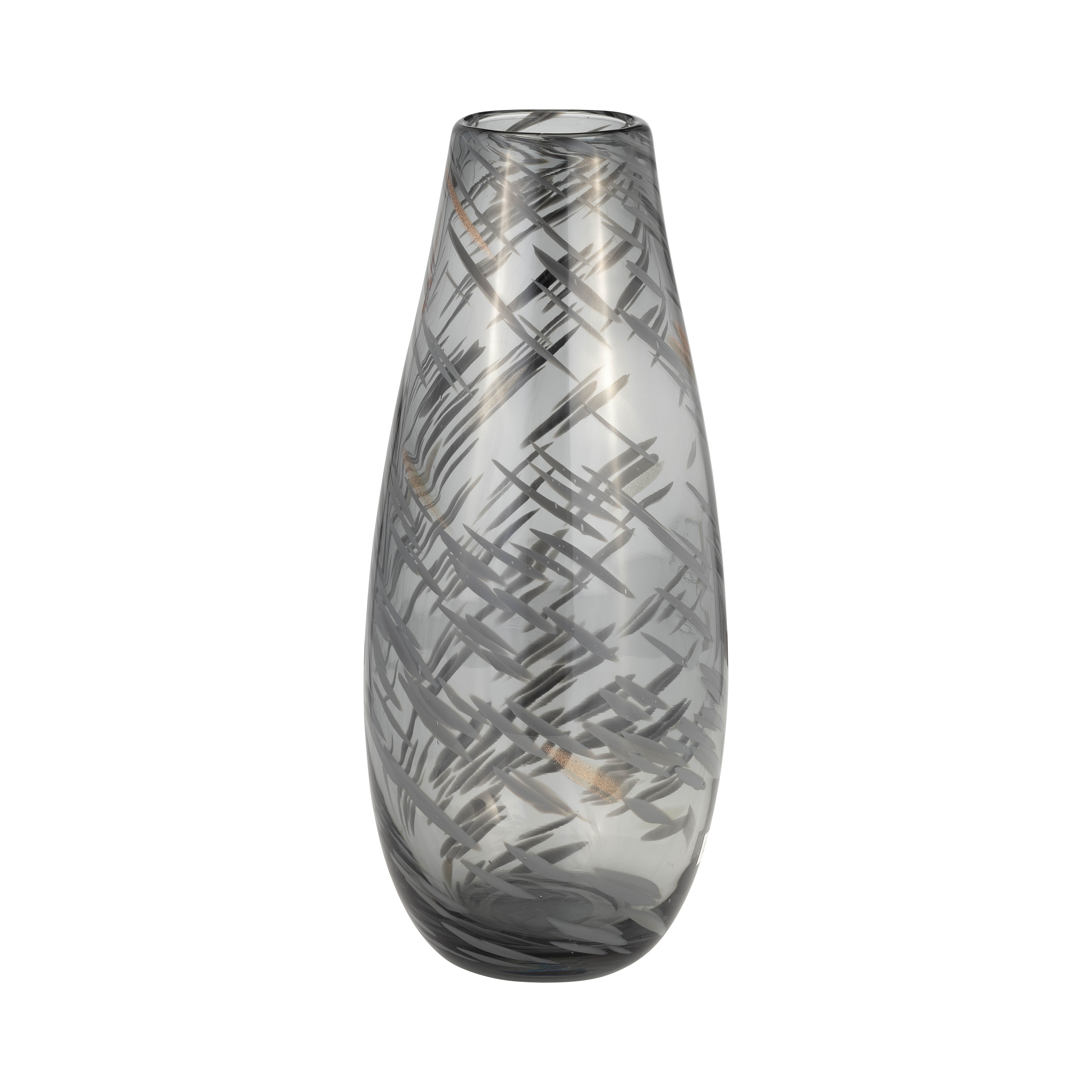 Sagebrook - 8" Glass Pinched Vase