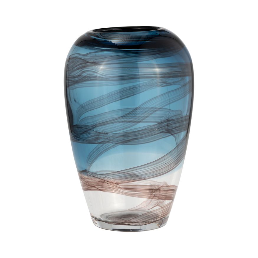 Sagebrook - 10" Glass 2-tone Vase