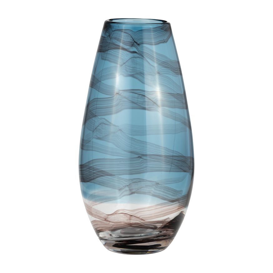 Sagebrook - 8" Glass Pinched Vase