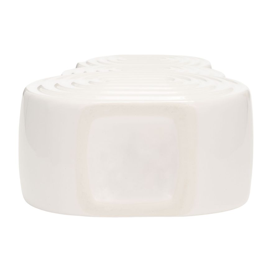 Sagebrook 12" Ceramic Stacked Circles Vase - White