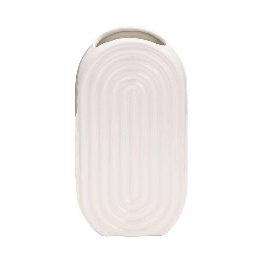 Sagebrook - 10" Ceramic Half Circles Vase