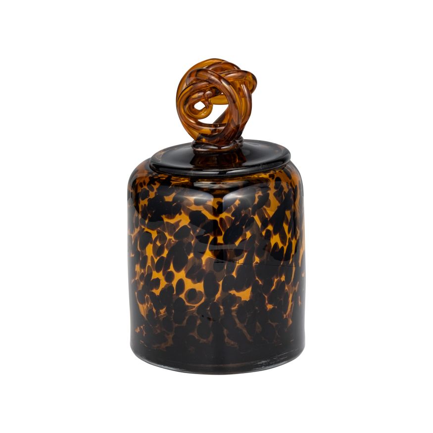 Sagebrook - 8" Glass Jar With Knot Lid