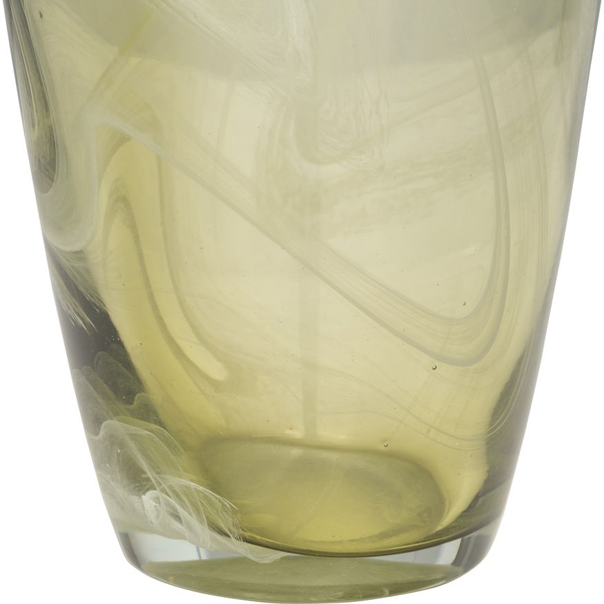 Sagebrook - 14" Glass Vase Green Swirl