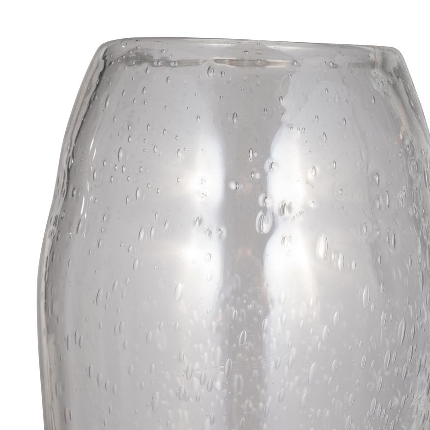 Sagebrook 23" Glass Floor Vase Bubble - Clear