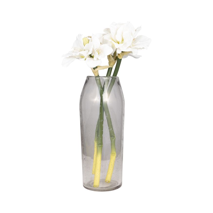 Sagebrook 29" Glass Floor Vase Bubble - Clear