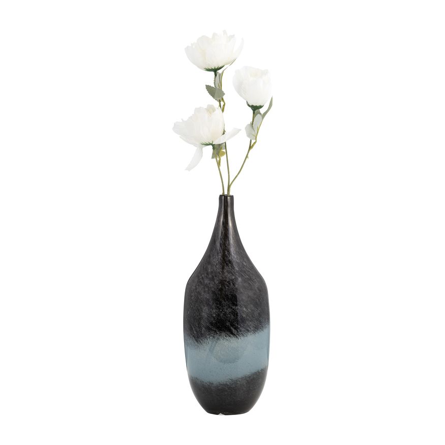 Sagebrook 14" Glass Vase - Blue Ombre