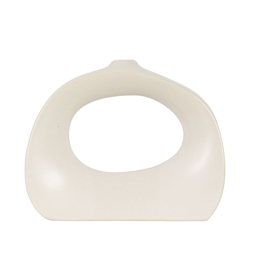 Sagebrook - 11" Stoneware Curvy Cut-out Vase