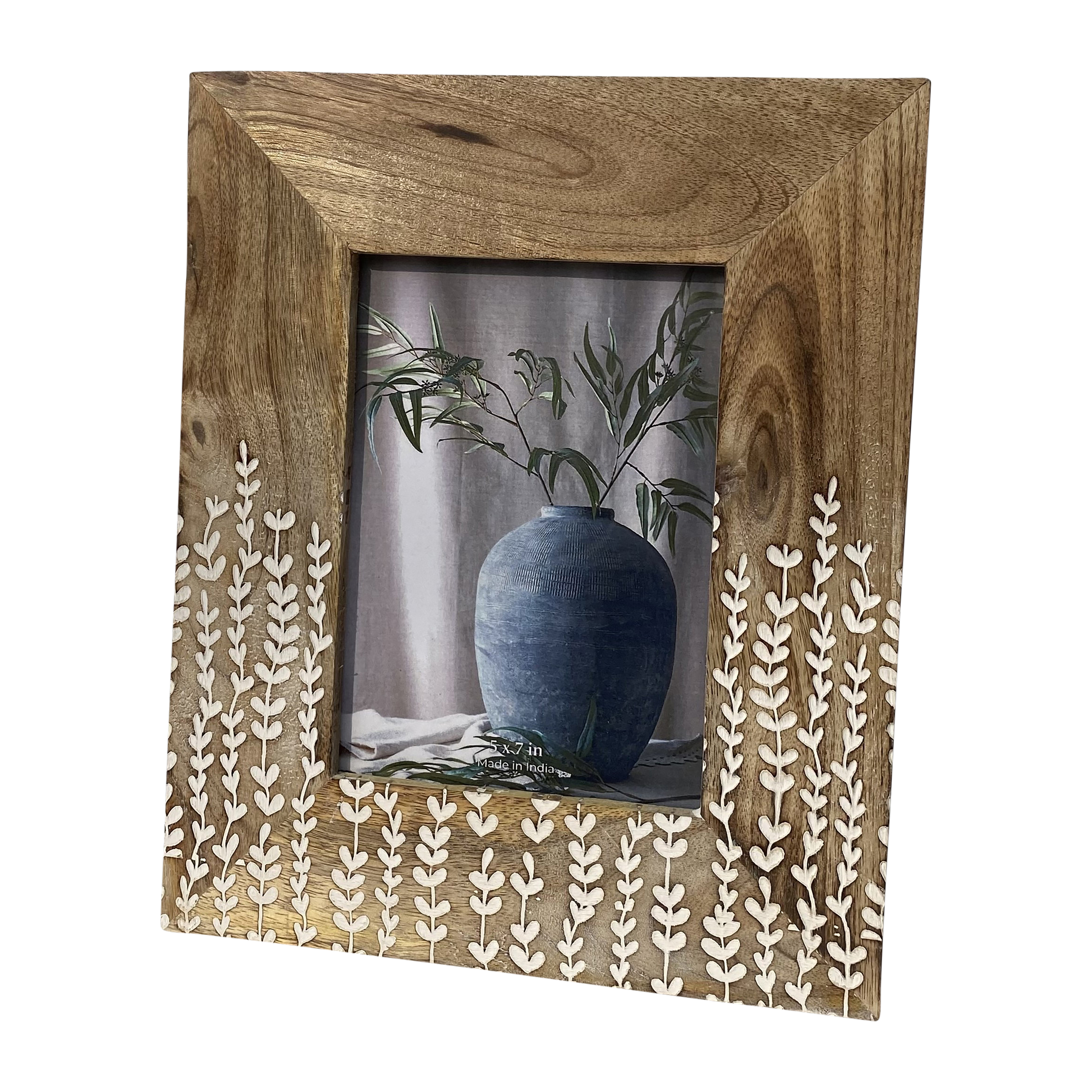 Sagebrook - 4"x6" Wood Vines Photo Frame