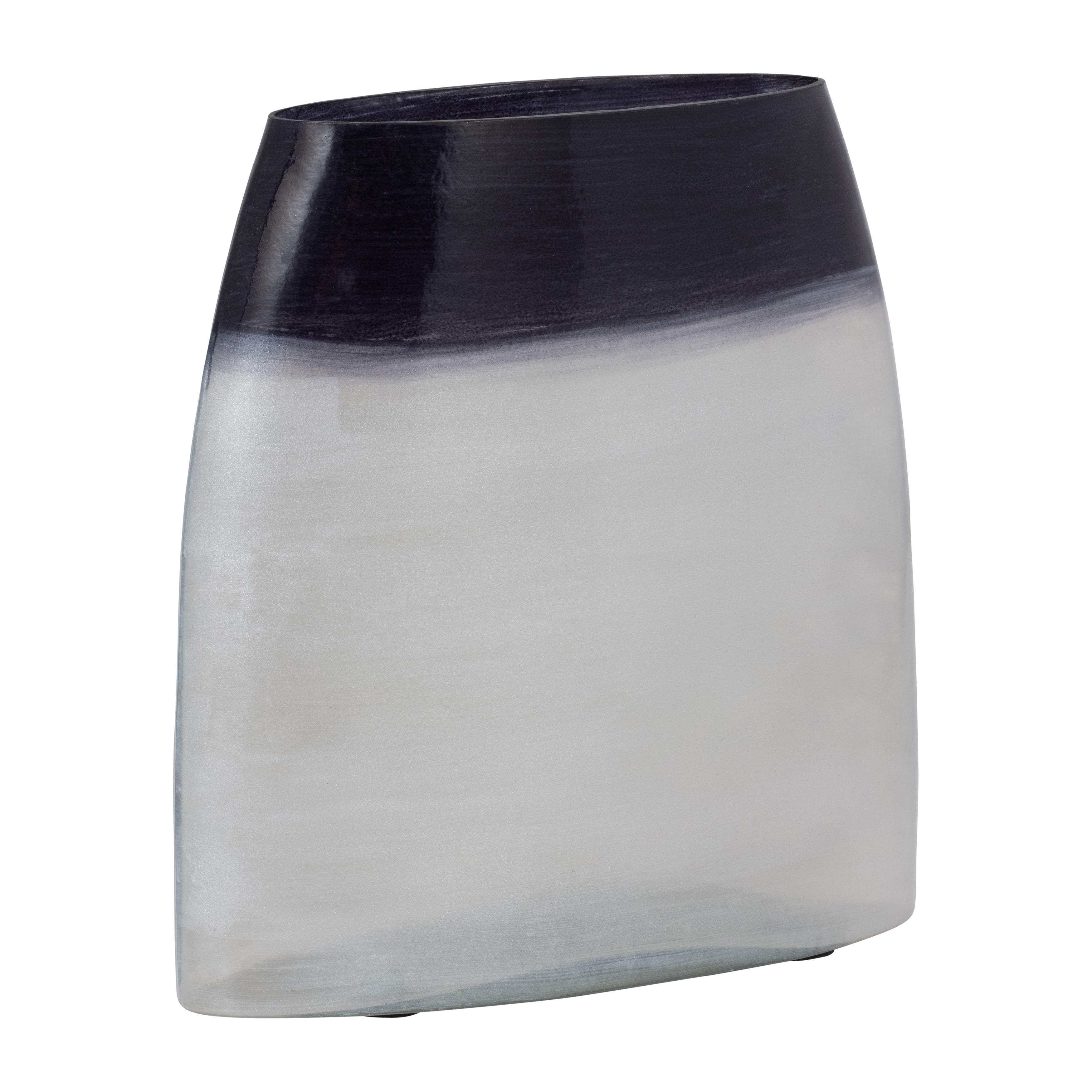 Sagebrook 11" Glass Ombre Vase - Blue/White
