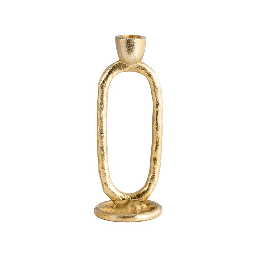Sagebrook - 6" Metal Round Ring Taper Candle Holder