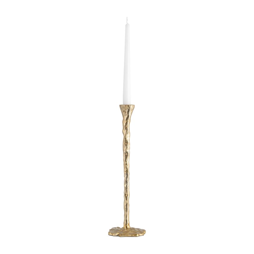 Sagebrook 11" Metal Forged Taper Candle Holder - Gold