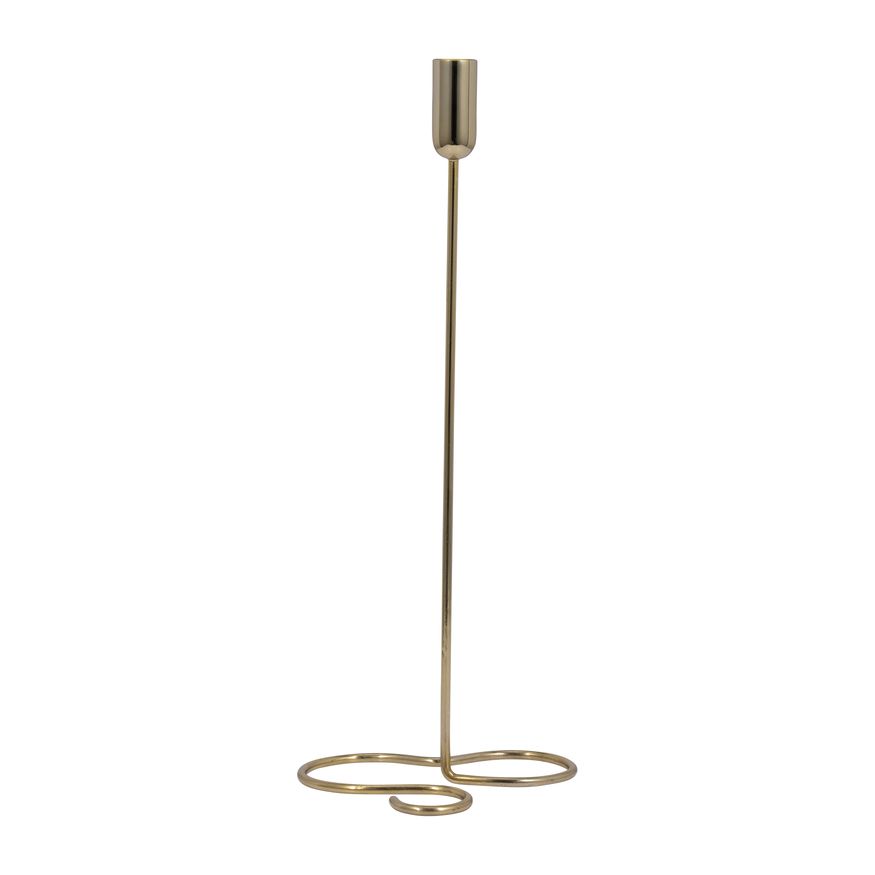 Sagebrook - 11" Metal Squiggly Base Taper Candle Holder