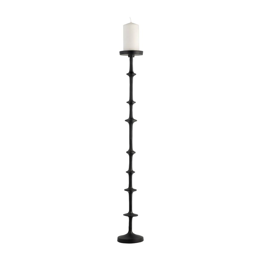 Sagebrook 36" Metal Abacus Floor Pillar Candle Holder - Black