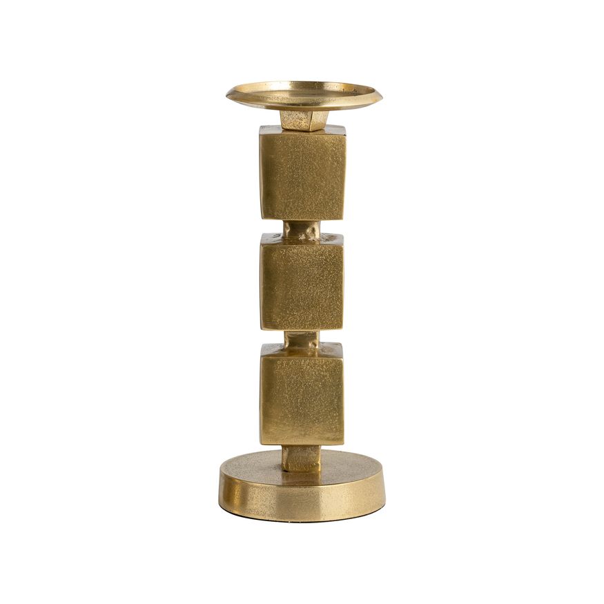 Sagebrook - 12" Metal Stacked Cubes Candle Holder