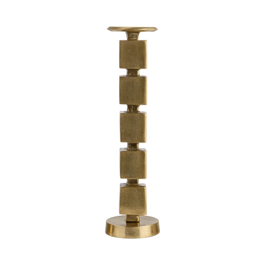 Sagebrook - 12" Metal Stacked Cubes Candle Holder