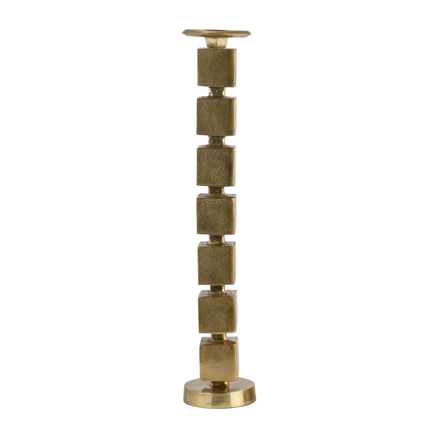 Sagebrook - 29" Metal Abacus Floor Pillar Candle Holder