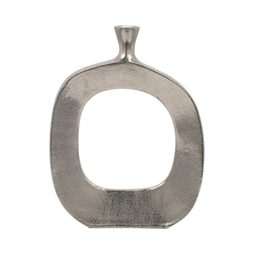 Sagebrook - 16" Metal Short Open Cut Out Vase
