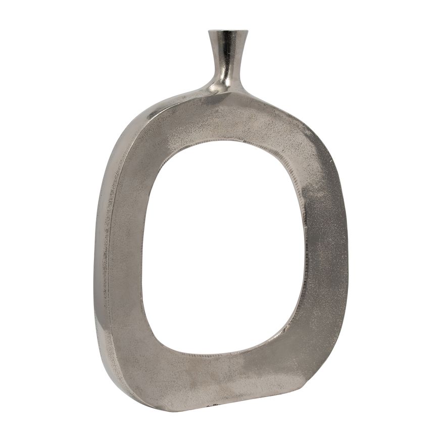 Sagebrook - 16" Metal Short Open Cut Out Vase
