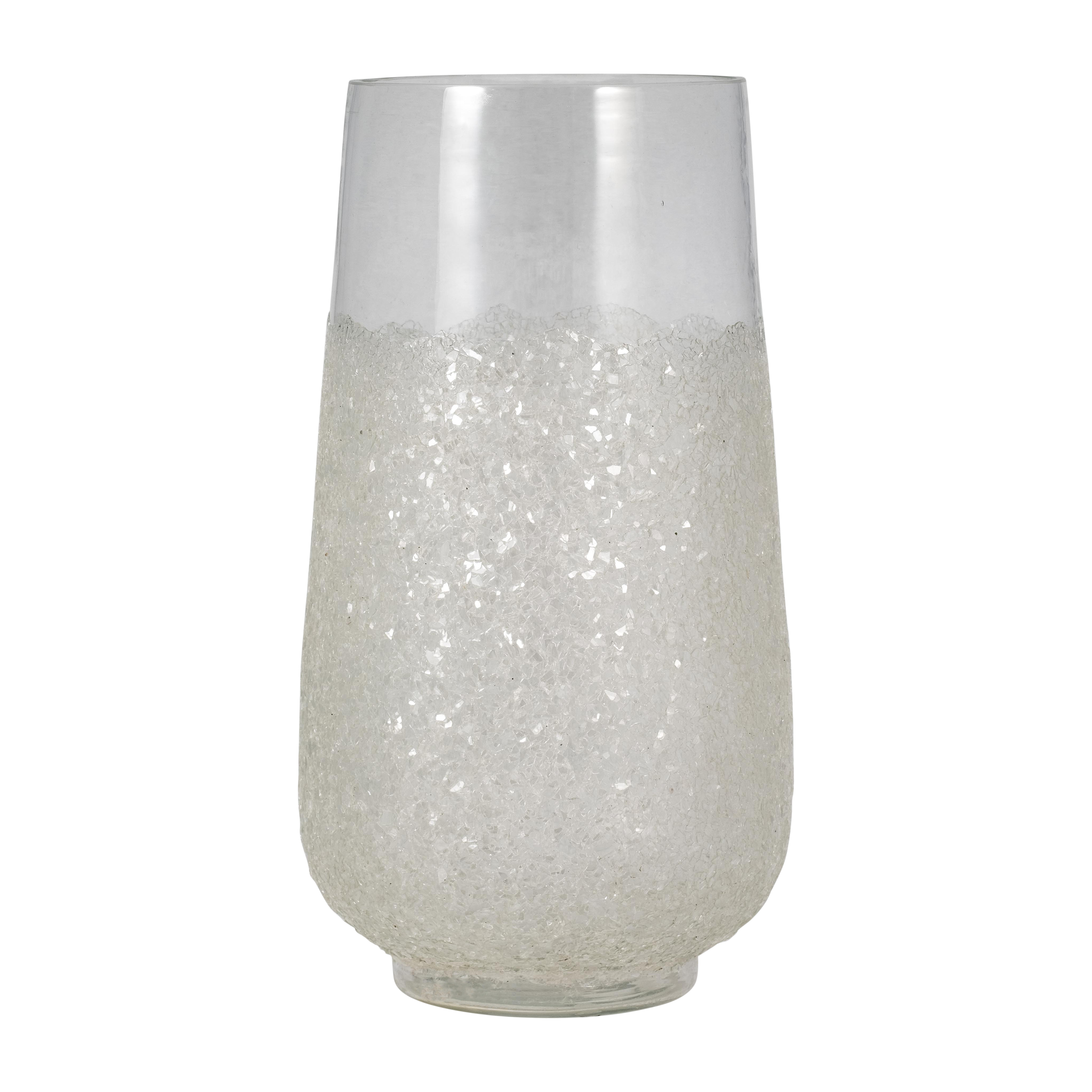 Sagebrook - 9" Glass Antiqued Finish Vase