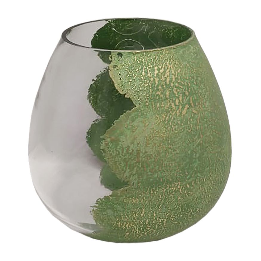 Sagebrook 10" Glass Dipped Vase - Green