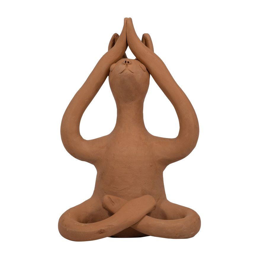 Sagebrook - 7" Terracotta Namaste Yoga Bunny