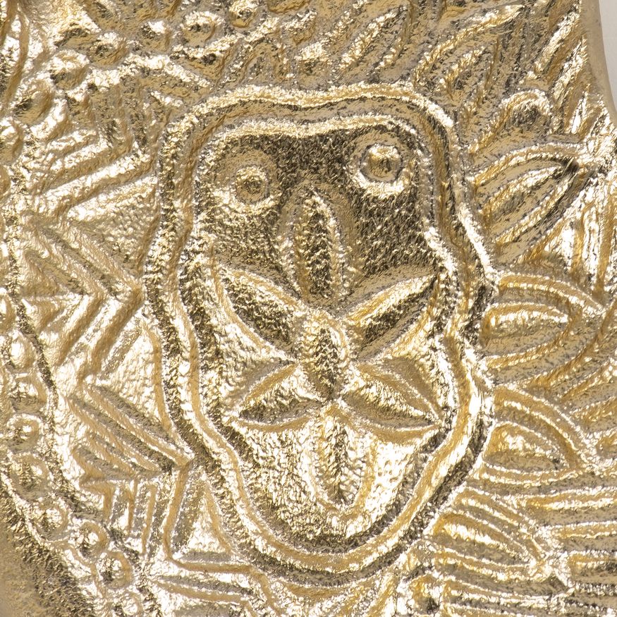 Sagebrook - 8" Metal Tattoo Hand Trinket Tray in Champagne