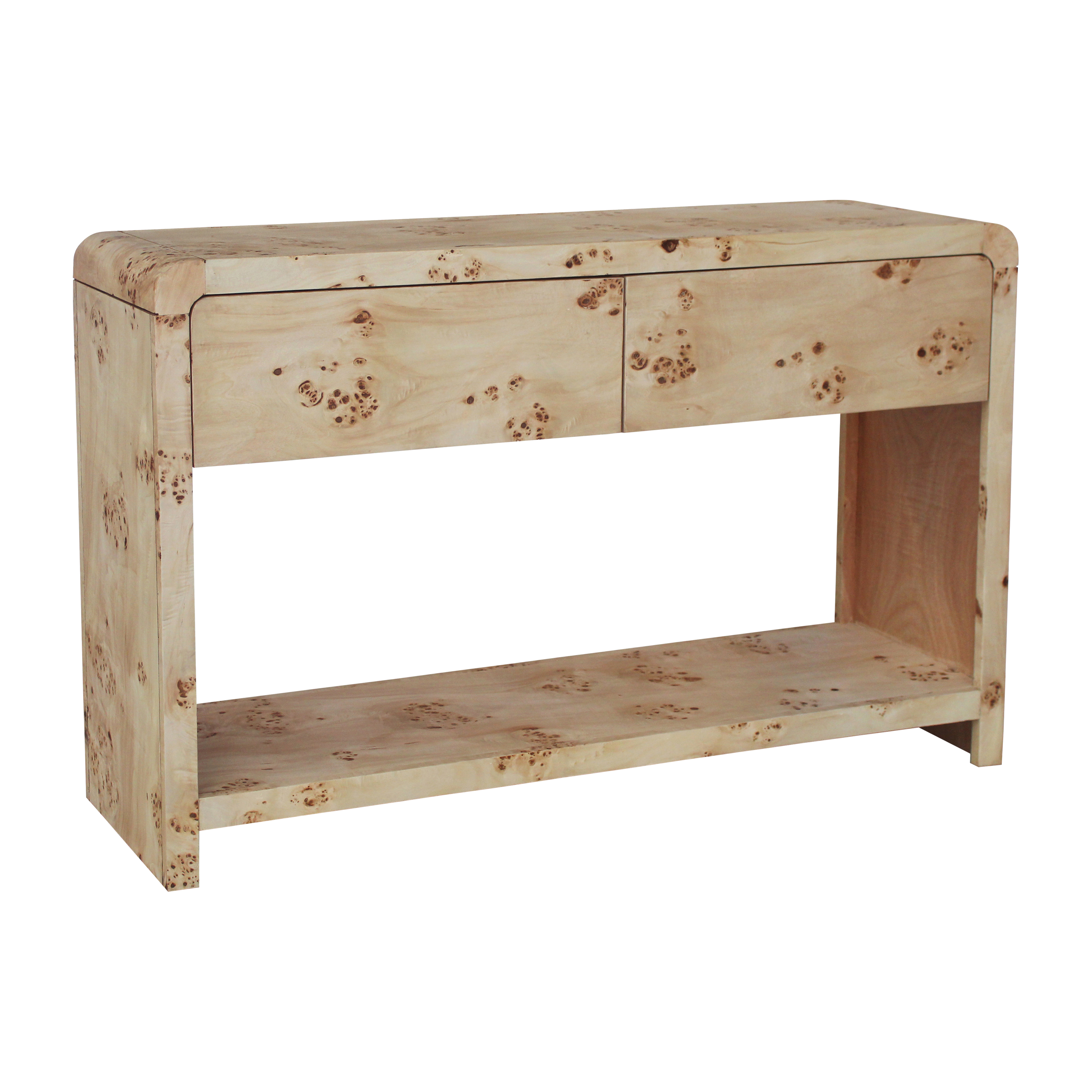 Sagebrook - 47" Cube Console With 2 Drawers in Natural