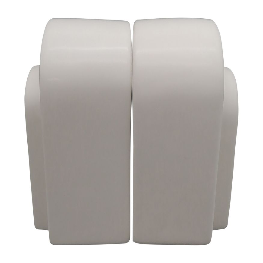 Sagebrook - 7" Ceramic Arch Bookends (Set Of 2)