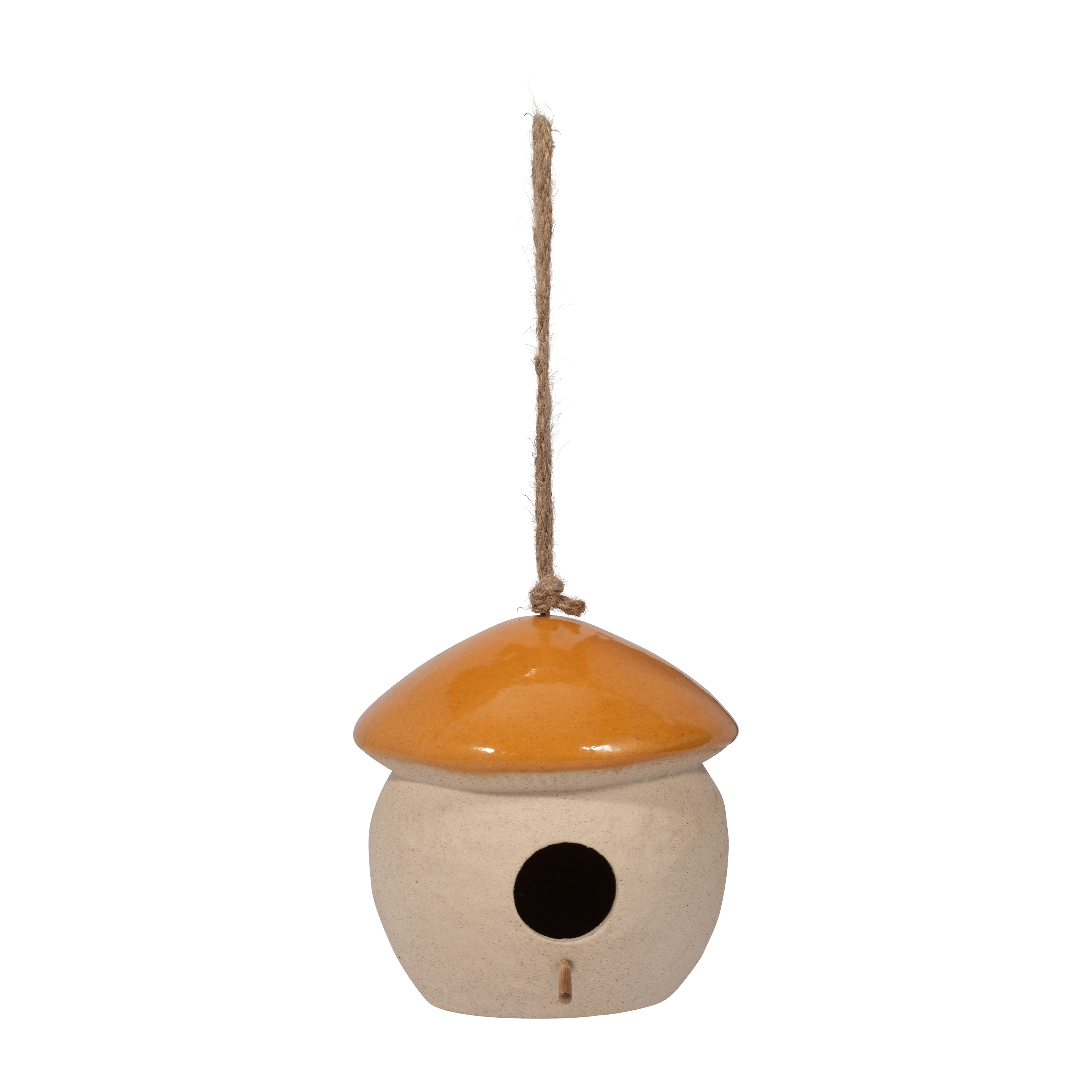 Sagebrook - 6" Ceramic Round Bird Feeder