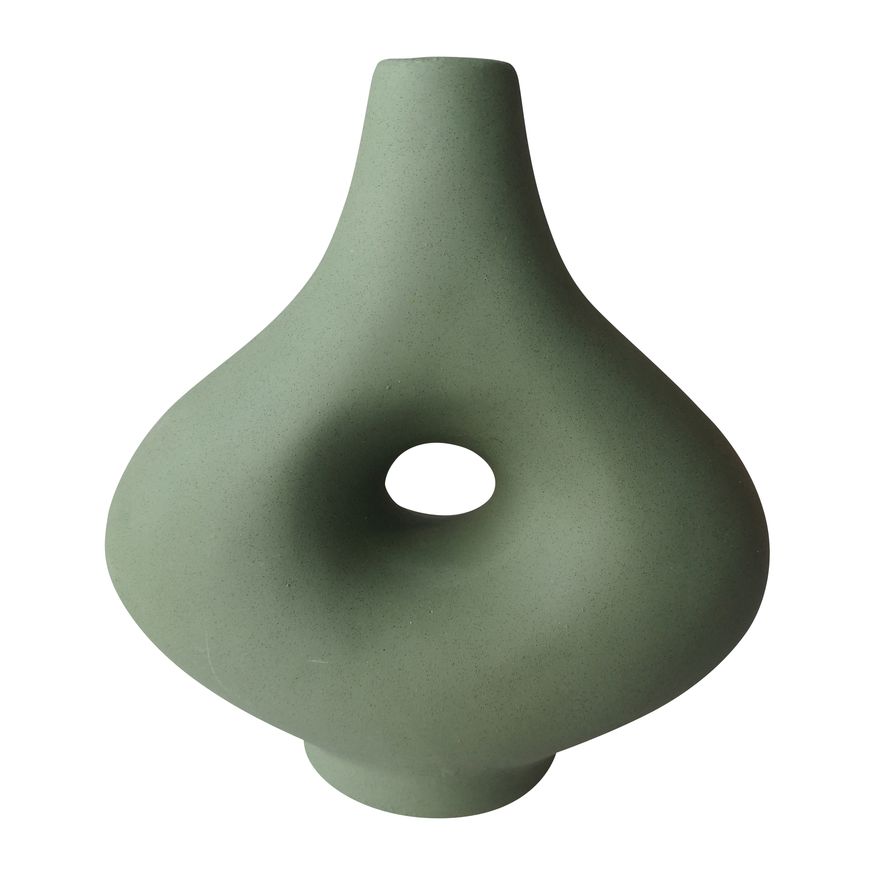 Sagebrook - 7" Ceramic Short Open Cut-out Nomad Vase